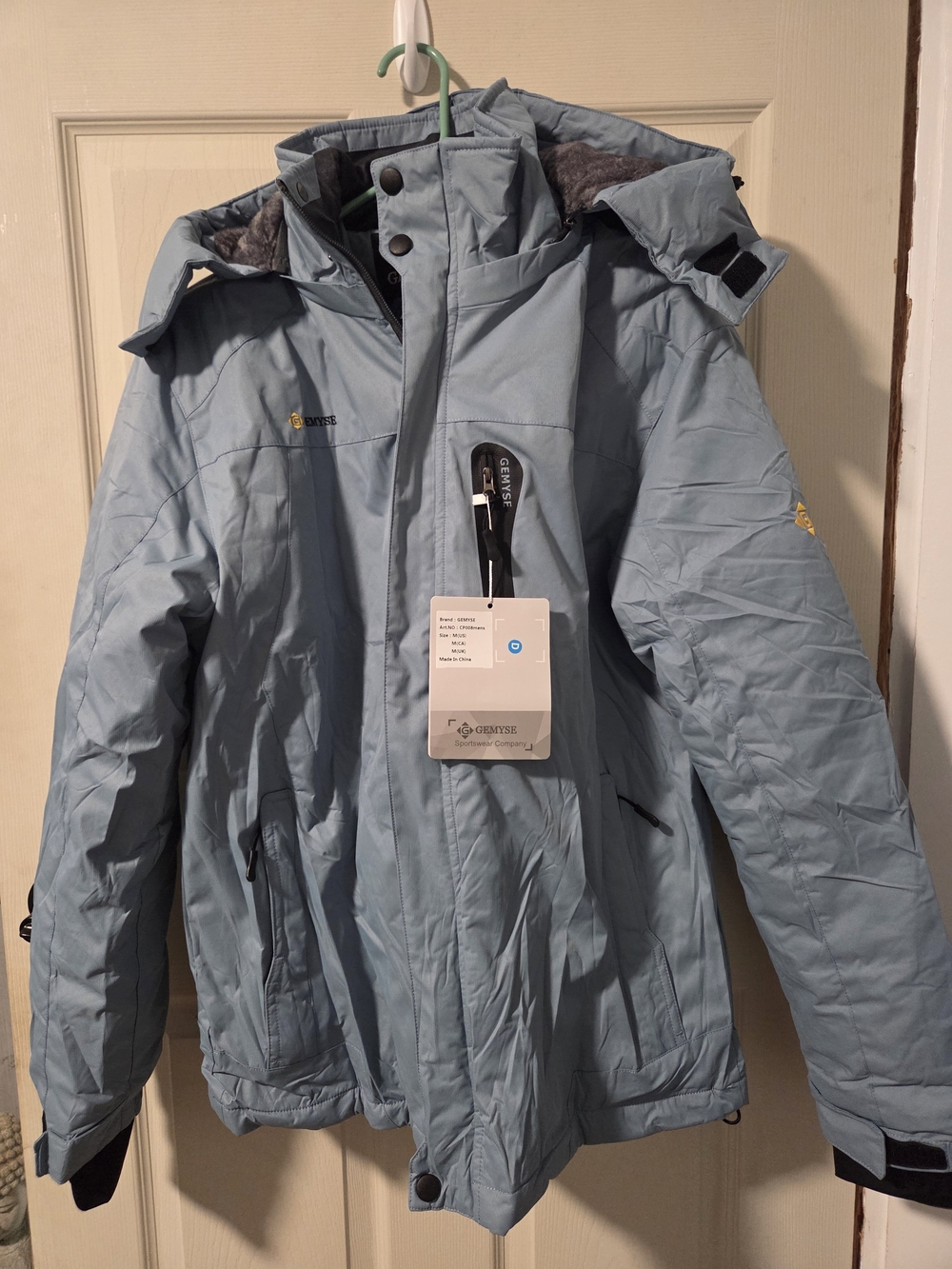 Gemyse Women's Mountain Waterproof Ski Jacket Fleece Winter Coat Blue Medium